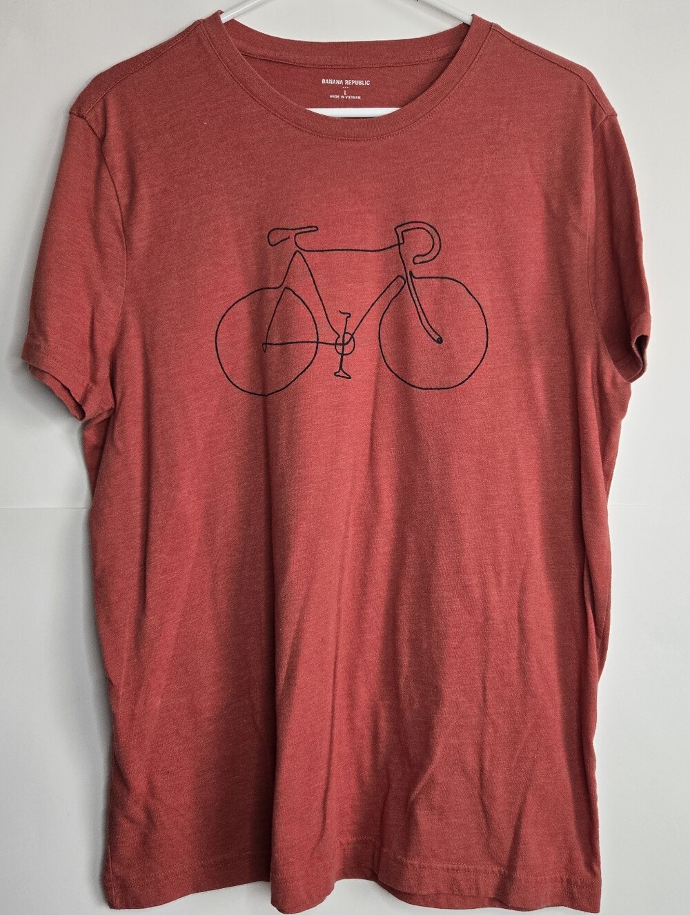 Banana Republic Men's Short Sleeve Graphic Vintage Minimalist Style T-Shirt Sz L